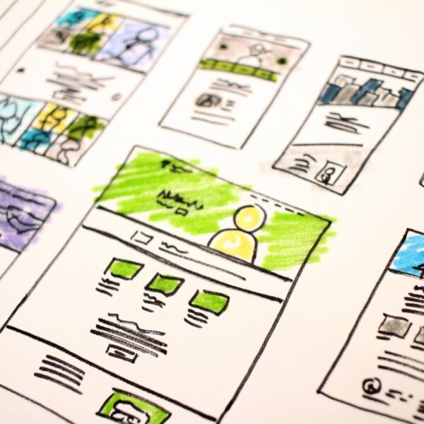 Assorted color comic script